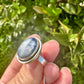 Sterling Silver Kyanite Ring Size 7.75 - Natural Gemstone Jewelry - Elegant Boho Style Statement Ring - Unique Gift for Her