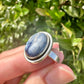 Sterling Silver Kyanite Ring Size 7.75 - Natural Gemstone Jewelry - Elegant Boho Style Statement Ring - Unique Gift for Her