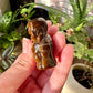 Tiger's Eye Buddha Carving: Spiritual Decor for Meditation and Harmony, Gemstone Statue for Inner Peace