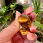 Tiger's Eye Buddha Carving: Spiritual Decor for Meditation and Harmony, Gemstone Statue for Inner Peace