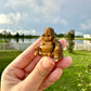 Tiger's Eye Buddha Carving: Spiritual Decor for Meditation and Harmony, Gemstone Statue for Inner Peace