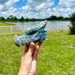 Moss Agate Dragon Head Carving - Natural Gemstone Decor - Unique Healing Stone Sculpture - Boho Style Home Accent