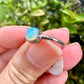 Ethiopian Opal Sterling Silver Ring Size 7 - Natural Gemstone Jewelry - Elegant Boho Style Statement Ring - Unique Gift for Her