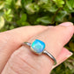 Ethiopian Opal Sterling Silver Ring Size 7 - Natural Gemstone Jewelry - Elegant Boho Style Statement Ring - Unique Gift for Her