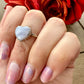 Adjustable Sterling Silver Ring Featuring Blue Lace Agate - A Symbol of Serenity & Calmness, Perfect for Everyday Elegance