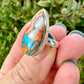 Spiny Oyster Turquoise Sterling Silver Ring Size 5.25 - Natural Gemstone Jewelry - Elegant Boho Style Statement Ring - Unique Gift for Her