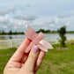 Rose Quartz Dragonfly Carving - Exquisite Handcrafted Gemstone for Love and Healing Energy