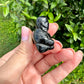 Black Obsidian Carved Buddha: Serene Meditation Figurine, Protective Energy & Spiritual Enlightenment, Zen Decor for Peaceful Space