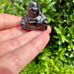 Black Obsidian Carved Buddha: Serene Meditation Figurine, Protective Energy & Spiritual Enlightenment, Zen Decor for Peaceful Space