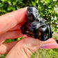 Black Obsidian Carved Buddha: Serene Meditation Figurine, Protective Energy & Spiritual Enlightenment, Zen Decor for Peaceful Space