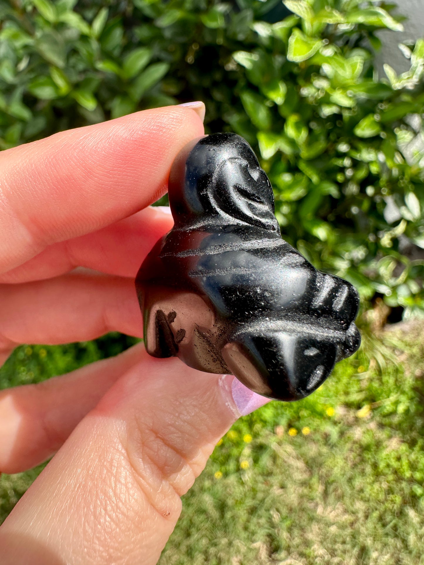 Black Obsidian Carved Buddha: Serene Meditation Figurine, Protective Energy & Spiritual Enlightenment, Zen Decor for Peaceful Space