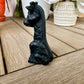 Black Obsidian Giraffe Carving - Natural Gemstone Decor - Unique Healing Stone Sculpture - Elegant Boho Style Home Accent