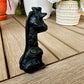 Black Obsidian Giraffe Carving - Natural Gemstone Decor - Unique Healing Stone Sculpture - Elegant Boho Style Home Accent