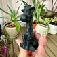 Black Obsidian Giraffe Carving - Natural Gemstone Decor - Unique Healing Stone Sculpture - Elegant Boho Style Home Accent