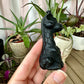 Black Obsidian Giraffe Carving - Natural Gemstone Decor - Unique Healing Stone Sculpture - Elegant Boho Style Home Accent