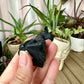 Black Obsidian Giraffe Carving - Natural Gemstone Decor - Unique Healing Stone Sculpture - Elegant Boho Style Home Accent