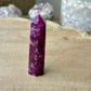 Gem Lepidolite Tower: Exquisite Purple Crystal Point, High-Quality Lepidolite Gemstone, Soothing Energy & Spiritual Decor Piece