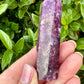 Gem Lepidolite Tower: Exquisite Purple Crystal Point, High-Quality Lepidolite Gemstone, Soothing Energy & Spiritual Decor Piece