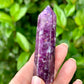 Gem Lepidolite Tower: Exquisite Purple Crystal Point, High-Quality Lepidolite Gemstone, Soothing Energy & Spiritual Decor Piece