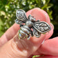 Sterling Silver Bee Ring Size 6.5 - Nature-Inspired Jewelry - Elegant Boho Style Statement Ring - Unique Gift for Her