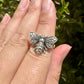 Sterling Silver Bee Ring Size 6.5 - Nature-Inspired Jewelry - Elegant Boho Style Statement Ring - Unique Gift for Her