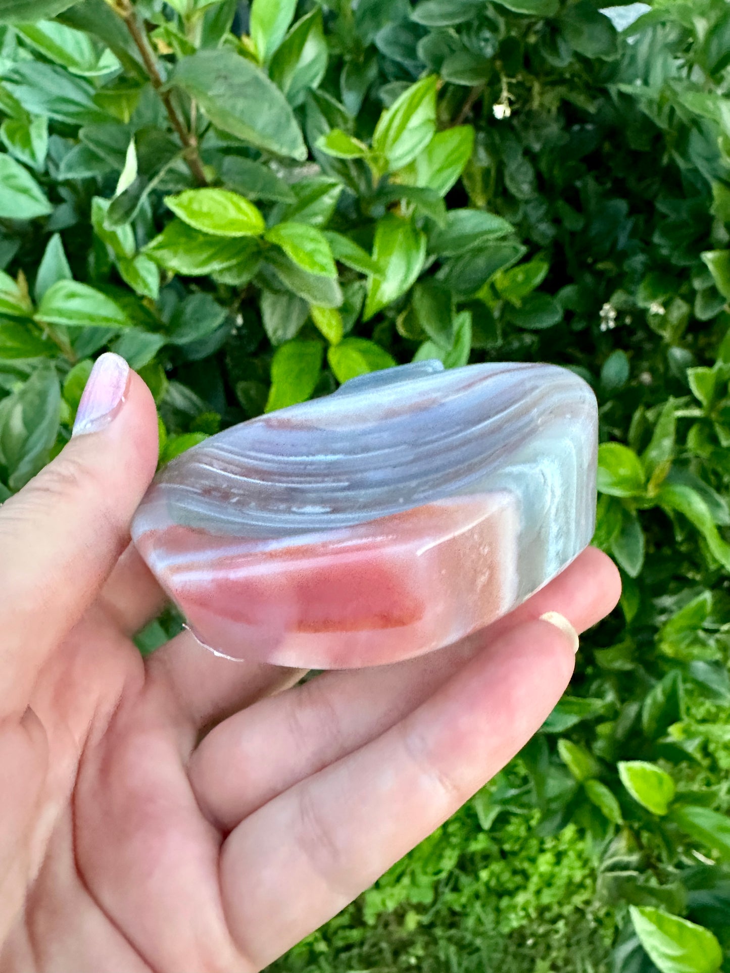 Stunning Banded Agate Apple Bowl - Perfect for Home Decor, Unique Gift Idea, Natural Stone Fruit Bowl, Elegant Centerpiece