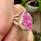 Cobaltoan Calcite Sterling Silver Ring Size 9.25 - Vibrant Pink Gemstone Jewelry for Love and Healing, Elegant Accessory