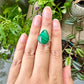 Malachite Ring Size 7.25 in Sterling Silver - Embrace the Vibrant Beauty and Healing Energy of Malachite