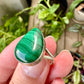 Malachite Ring Size 7.25 in Sterling Silver - Embrace the Vibrant Beauty and Healing Energy of Malachite