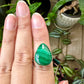 Malachite Ring Size 7.25 in Sterling Silver - Embrace the Vibrant Beauty and Healing Energy of Malachite