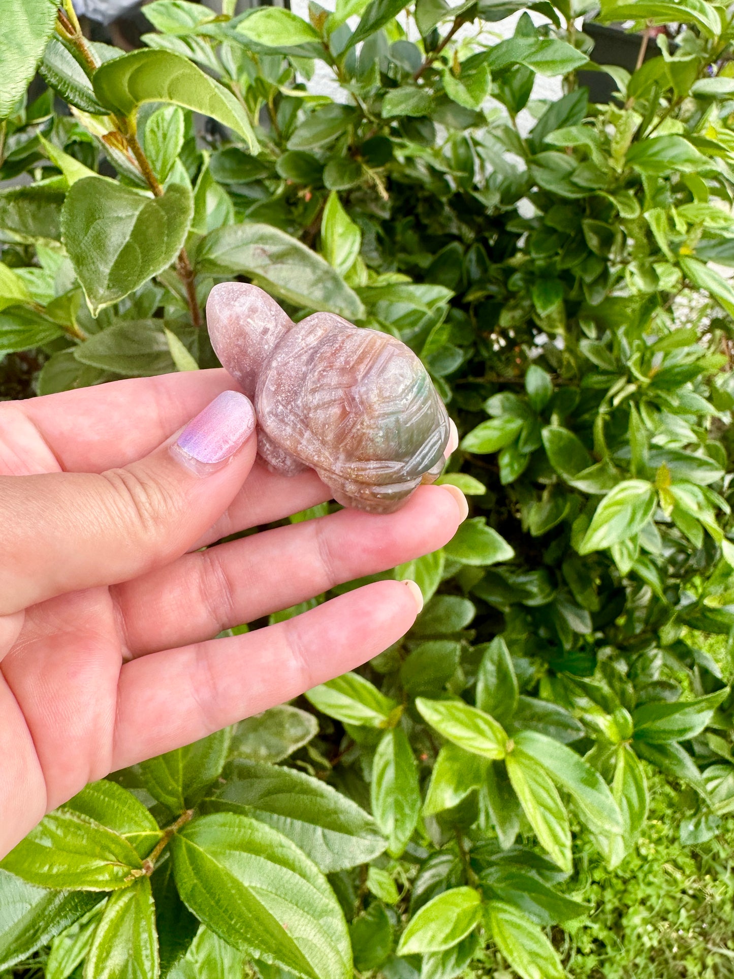 Ocean Jasper Turtle Sculpture: Unique Handcrafted Gemstone Turtle, Perfect Home Decor and Gift Idea, Radiating Calming Energy