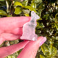 Rose Quartz Sphinx Cat Carving: Enchanting Handcrafted Figurine, Symbolizing Love and Serenity, Perfect for Healing and Home Decor