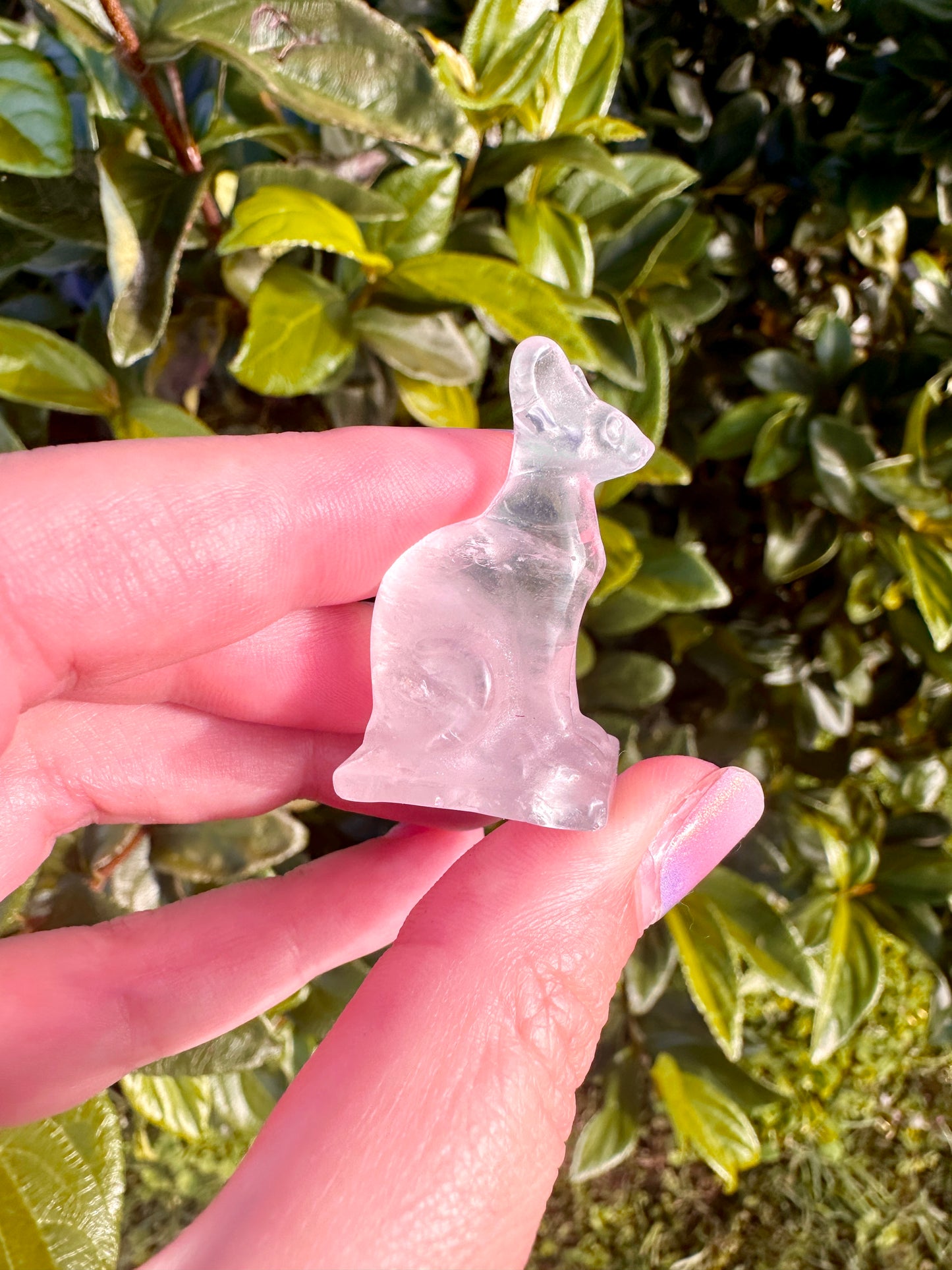 Rose Quartz Sphinx Cat Carving: Enchanting Handcrafted Figurine, Symbolizing Love and Serenity, Perfect for Healing and Home Decor