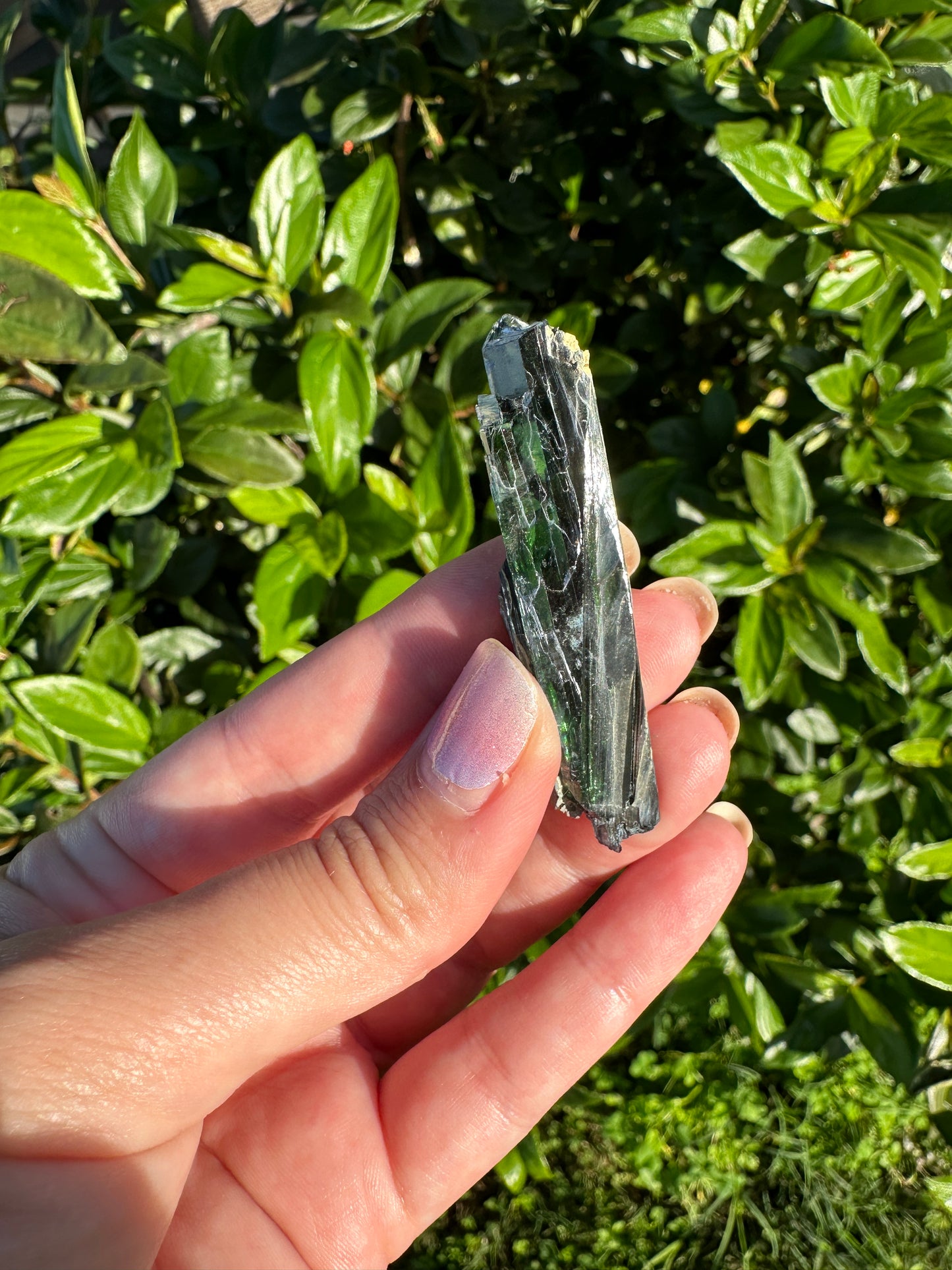 Rare Vivianite Specimen - Natural Crystal for Collectors, Healing Energy Mineral, Vibrant Blue Green Stone, Unique Geological Gift