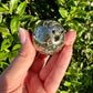 Stunning Pyrite Druzy Sphere - Luxurious Golden Crystal Ball, Perfect for Home Decor & Energy Healing, Ideal Gift for Crystal Enthusiasts