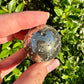 Stunning Pyrite Druzy Sphere - Luxurious Golden Crystal Ball, Perfect for Home Decor & Energy Healing, Ideal Gift for Crystal Enthusiasts