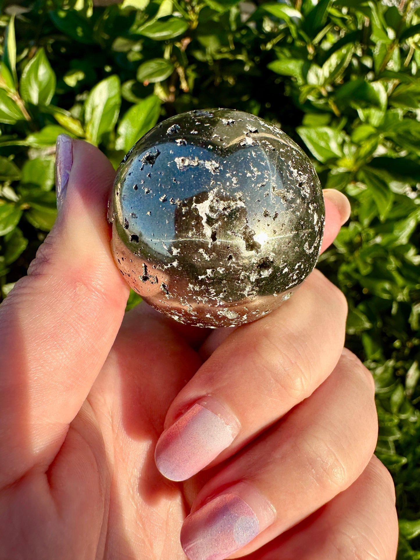 Stunning Pyrite Druzy Sphere - Luxurious Golden Crystal Ball, Perfect for Home Decor & Energy Healing, Ideal Gift for Crystal Enthusiasts