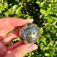 Stunning Pyrite Druzy Sphere - Luxurious Golden Crystal Ball, Perfect for Home Decor & Energy Healing, Ideal Gift for Crystal Enthusiasts