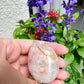 Dazzling Druzy Pink Amethyst & Flower Agate Egg Carving - Unique Crystal Decor, Energy Balancing Gemstone, Ideal Gift for Collectors