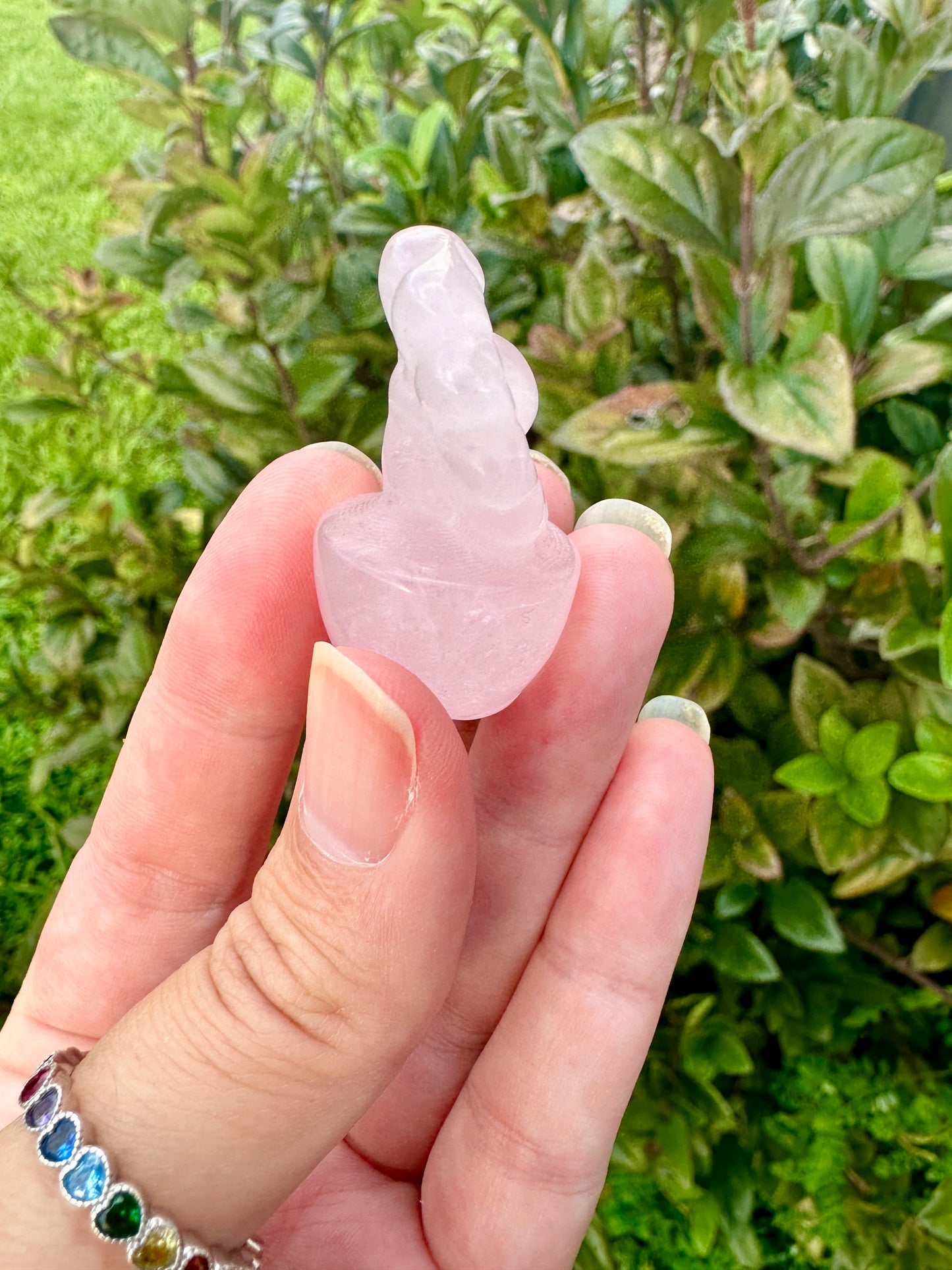 Rose Quartz Flower Plant Carving, Handcrafted Rose Quartz Crystal Plant, Healing Rose Quartz Flower Sculpture, Feng Shui Rose Quartz Decor, Love Energy Crystal