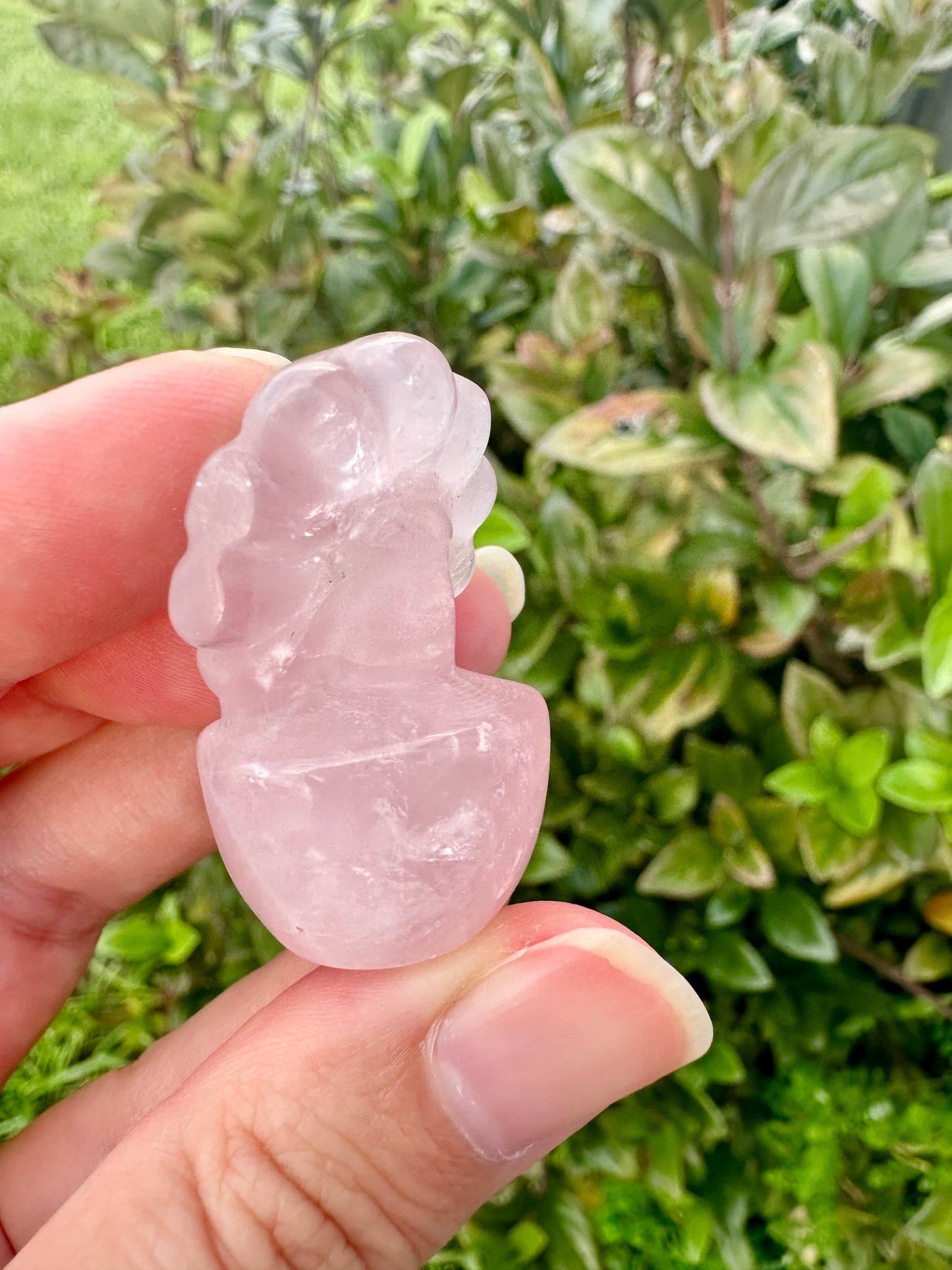 Rose Quartz Flower Plant Carving, Handcrafted Rose Quartz Crystal Plant, Healing Rose Quartz Flower Sculpture, Feng Shui Rose Quartz Decor, Love Energy Crystal