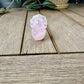 Rose Quartz Flower Plant Carving, Handcrafted Rose Quartz Crystal Plant, Healing Rose Quartz Flower Sculpture, Feng Shui Rose Quartz Decor, Love Energy Crystal