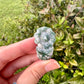 Moss Agate Flower Plant Carving, Handcrafted Moss Agate Crystal Plant, Healing Moss Agate Flower Sculpture, Nature-Inspired Crystal Decor, Feng Shui Moss Agate Decor