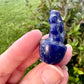 Sodalite Flower Plant Carving, Handcrafted Sodalite Crystal Plant, Healing Sodalite Flower Sculpture, Natural Sodalite Decor, Blue Crystal Energy Carving for Home