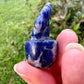 Sodalite Flower Plant Carving, Handcrafted Sodalite Crystal Plant, Healing Sodalite Flower Sculpture, Natural Sodalite Decor, Blue Crystal Energy Carving for Home