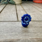 Sodalite Flower Plant Carving, Handcrafted Sodalite Crystal Plant, Healing Sodalite Flower Sculpture, Natural Sodalite Decor, Blue Crystal Energy Carving for Home