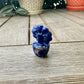 Sodalite Flower Plant Carving, Handcrafted Sodalite Crystal Plant, Healing Sodalite Flower Sculpture, Natural Sodalite Decor, Blue Crystal Energy Carving for Home