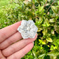 Howlite Flower Carving, Handcrafted Howlite Crystal Flower, Healing Howlite Flower Sculpture, White Howlite Crystal Decor, Calming Energy Gemstone Carving