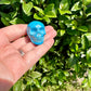 blue howlite skull, skull carving, peace symbol, meditation decor, spiritual artifact, tranquil decor, unique skull art, collector's gem, calming stone, mystic carving, zen accessory, energy focal point, howlite art