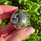 Stunning Pyrite Druzy Sphere - Luxurious Golden Crystal Ball, Perfect for Home Decor & Energy Healing, Ideal Gift for Crystal Enthusiasts